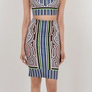 Clover Canyon 'Striped Labyrinth' Skirt (XS)